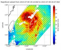 RapidScat Image of Chan-Hom