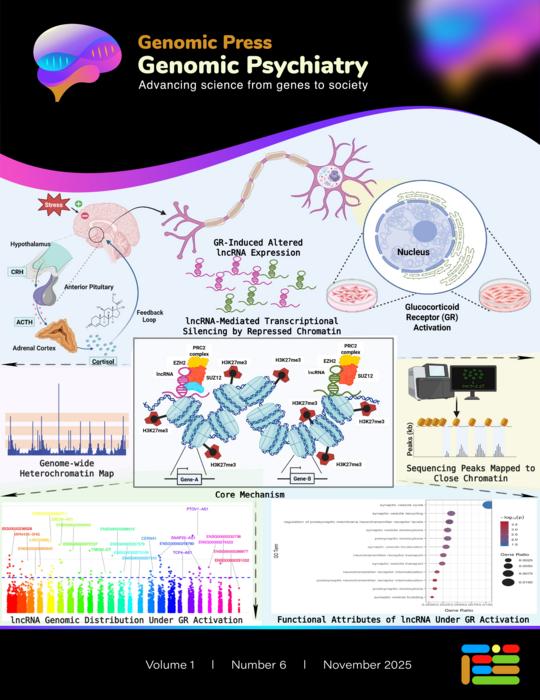 Role of lncRNAs in stress-associated gene regulation following chromatin silencing: Mechanistic insights from an in vitro cellular model of glucocorticoid receptor gene overexpression