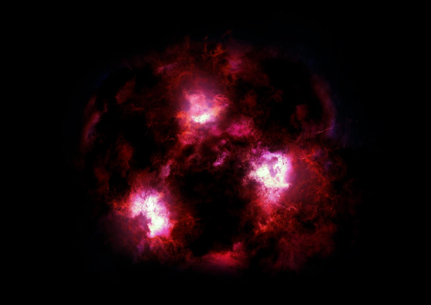 A Massive Galaxy from the Dawn of the Universe