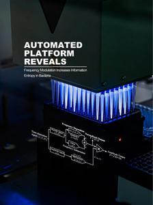 Automated platform reveals frequency modulation increases infomation entropy in bacteria
