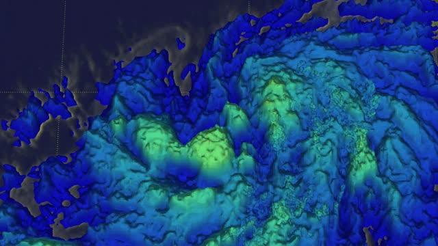 Video of GPM Analyzing Rainfall Rates Inside Aletta