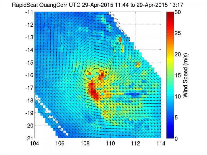 RapidScat Image of Quang