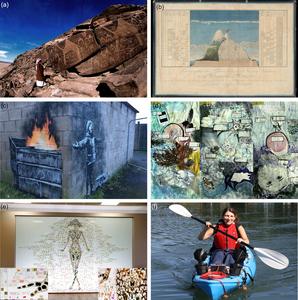 Examples of diverse forms of interactions between art and conservation