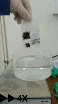 The Washing Process of Wearing Display Module