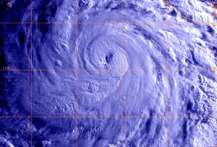 GOES-West image of Bud