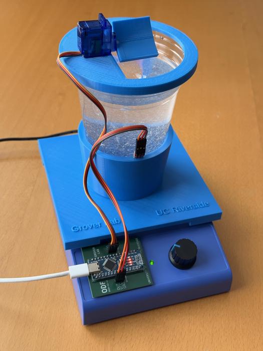Pill fingerprint test setup