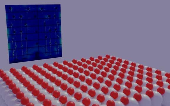 The irradiation with X-ray beams reveals the movements of the platinum atoms