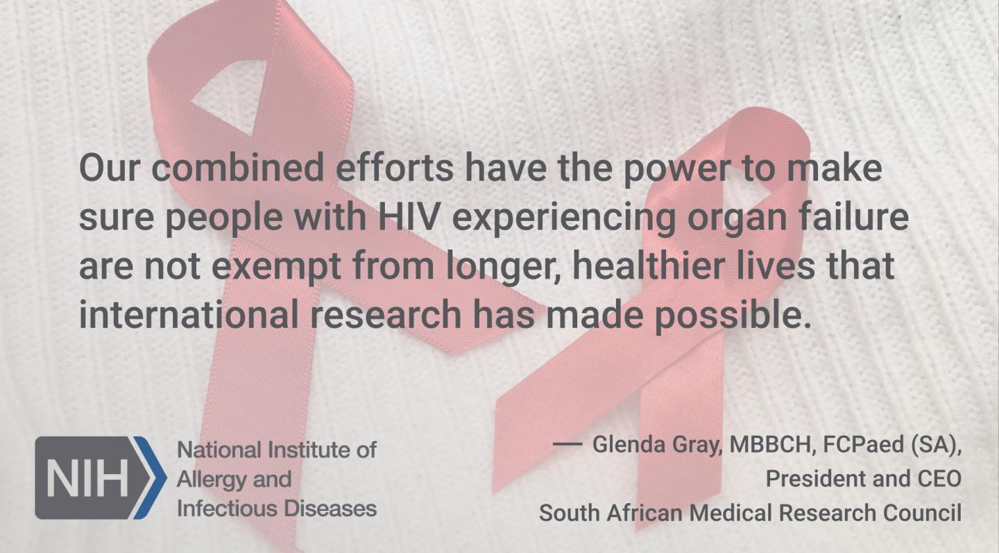Dr. Glenda Gray Remarks