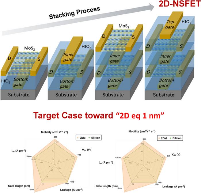 A Valuable and Low‑Budget Process Scheme of Equivalized 1 nm Technology Node Based on 2D Materials