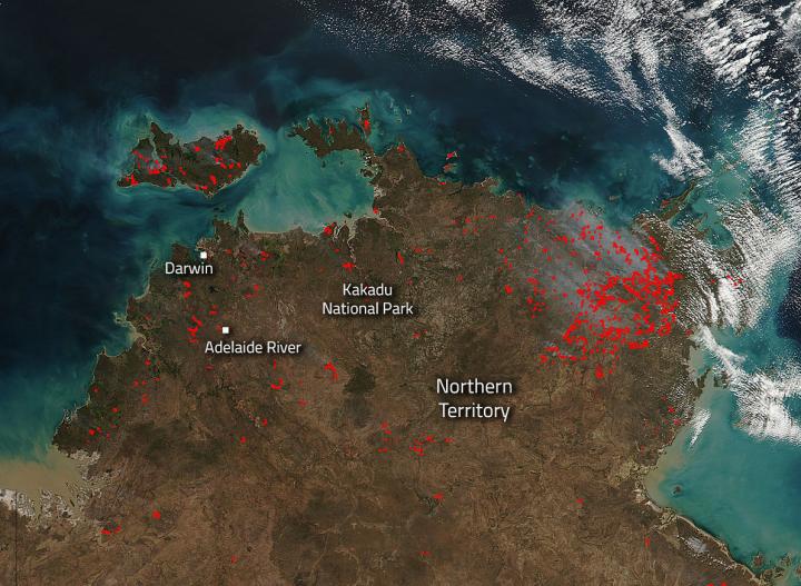 Northern Australia Fires Dot Landscape