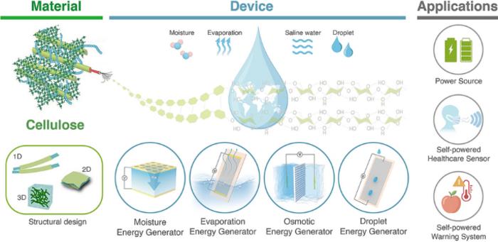 Cellulose‑enabled Hydrovoltaic Energy Generation: from Molecular and Materials Design to Device Integration