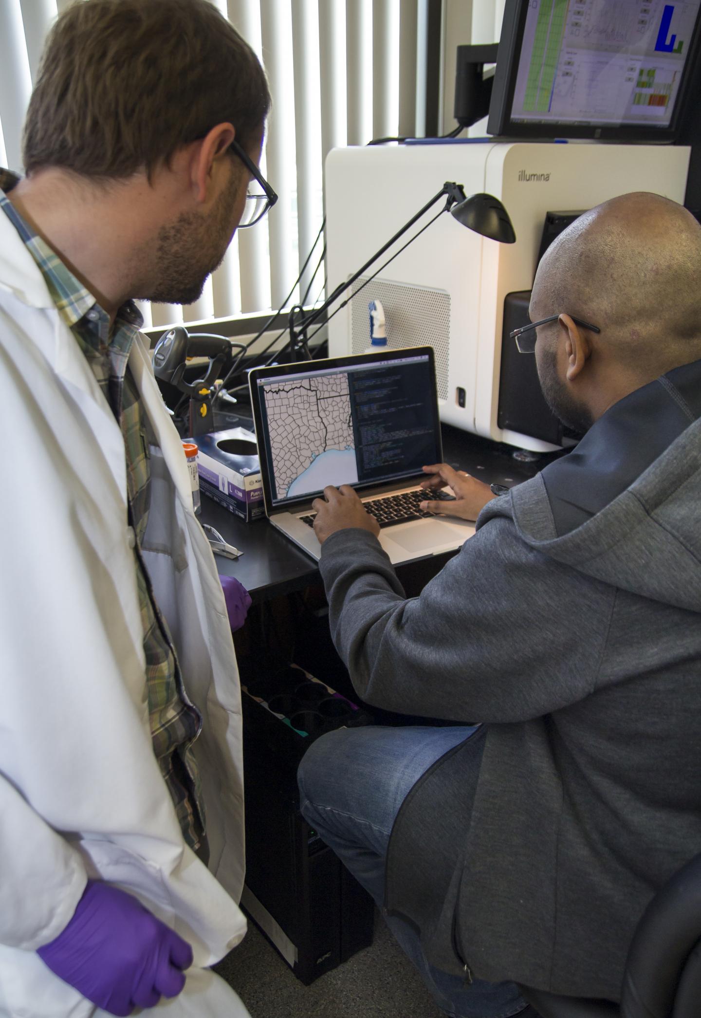 Associate Nathan D. Grubaugh and Graduate Student Karthik Gangavarapu, Scripps Research Institute 