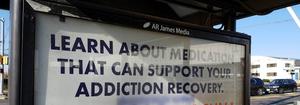 Addiction recovery sign
