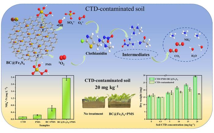 Conversation of pesticide residues into ammonium nitrogen (NH4+-N) through AOPs and its fertilization effect on lettuce growth