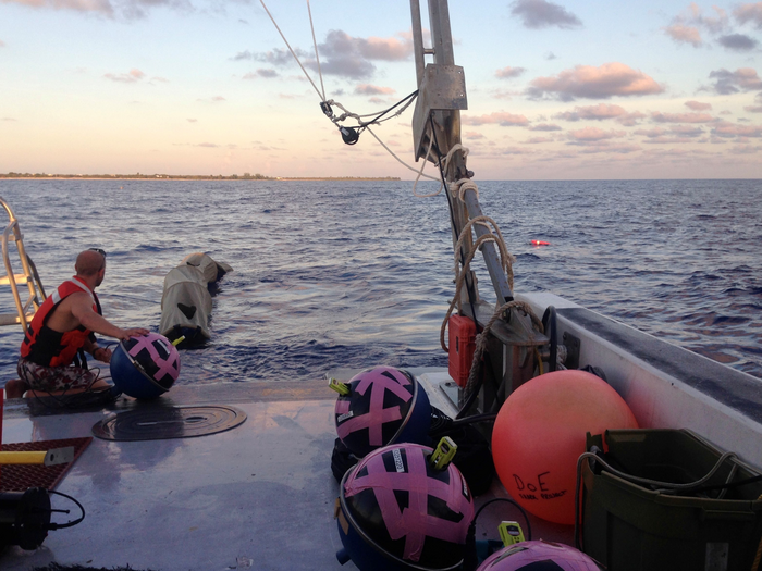 Drifters used to track ocean currents