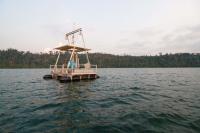 Light Coring Platform on Lake Barombi