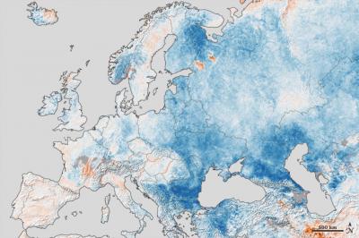 NASA Maps Cold Snap Across Europe