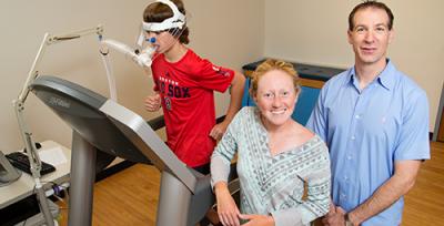 Kinesiology and Community Health Professor Charles Hillman and Postdoctoral Researcher Laura Chaddoc