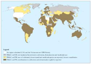 Self-reporting by governments on IP&LC and TK contributions - 2