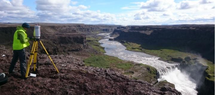 Hafragilsfoss Waterfall on the Jökulsá á Fjöllum River in North-East Iceland