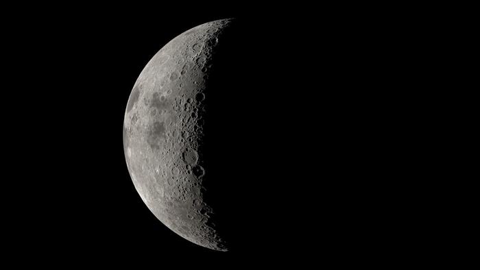 Simulated View of the Moon as Artemis II Would See It