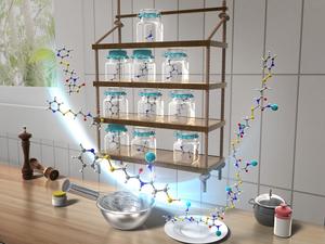 Shelf stable polymer chains with side structures