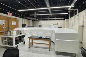 The setup for analysing air at the University of Maryland