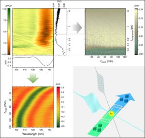 Figure 2. AI-TA analysis of photoinduced halide substitution in perovskite nanocrystals