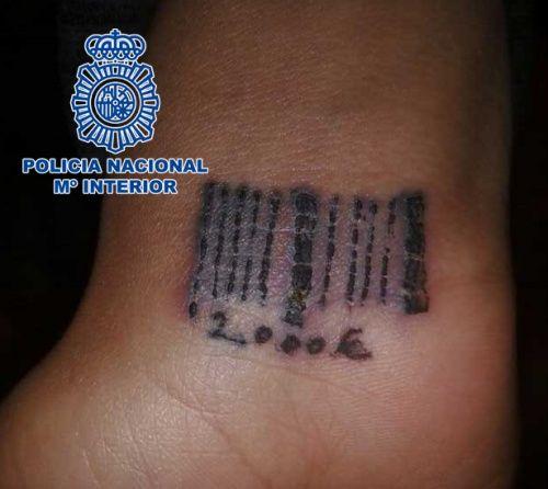 Woman with a Bar Code