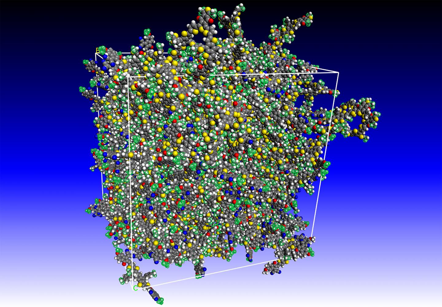 Molecular Depiction of Organic Emerging Photovoltaic Material