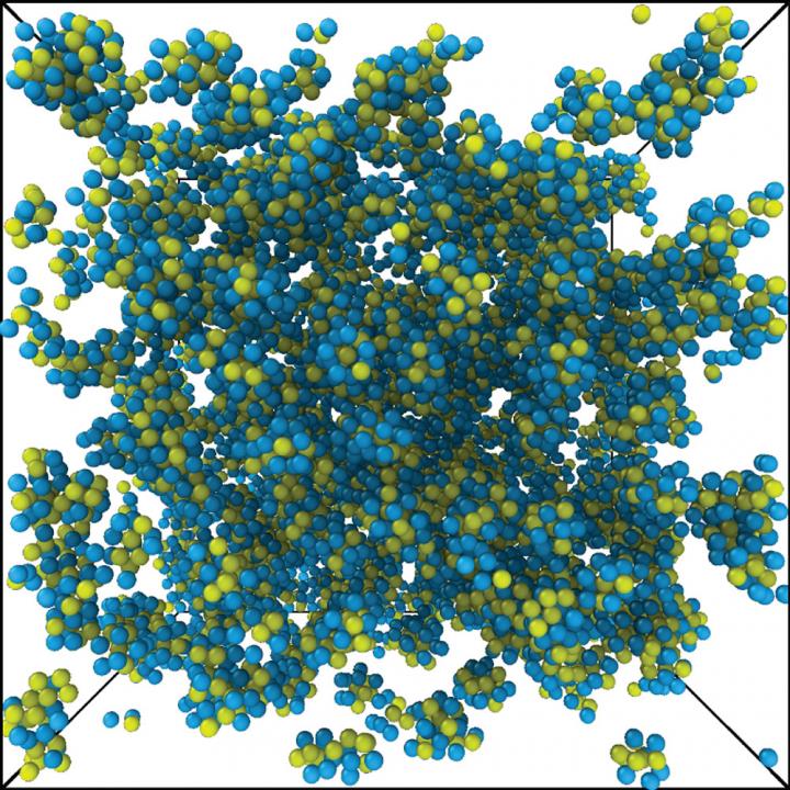 Atomic Fractal Percolation Structure