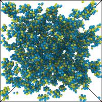 Atomic Fractal Percolation Structure