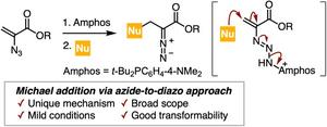 Azide-to-diazo transformation via Michael addition