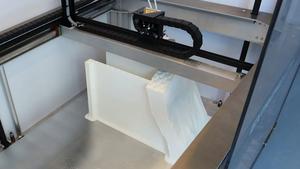 A 3D-printed model of the Blatten landscape