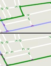 Map Showing Driving Routes