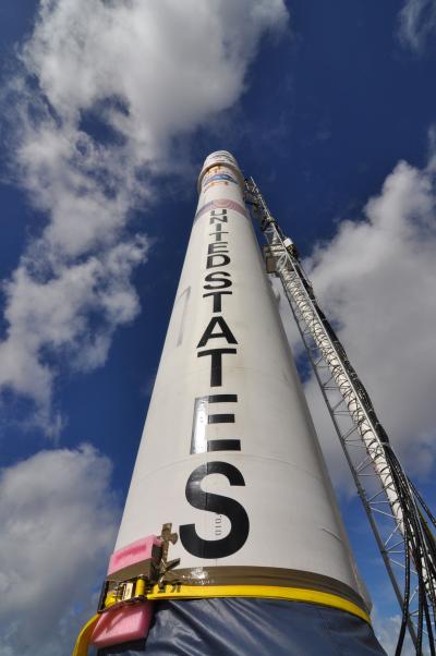 Taurus XL Rocket Carrying Glory Stands Ready