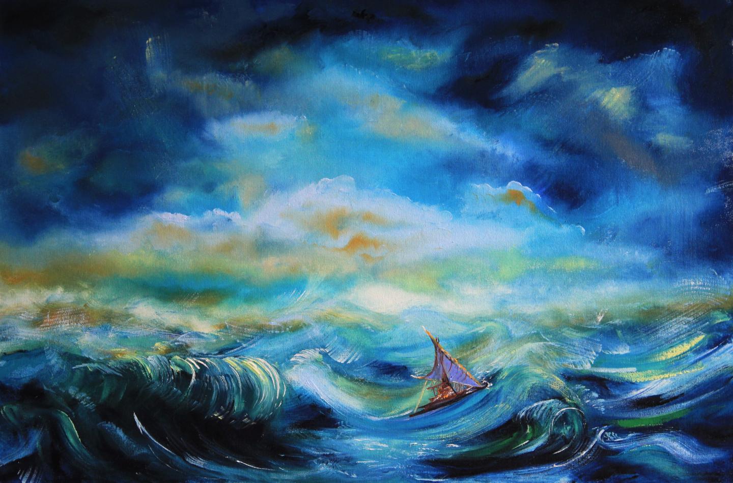 HELIX painting -- Seascape