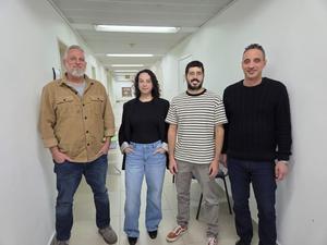 Research team (Left to right): Prof. Yair Bar-Haim, Noga Yair, Or Dezachyo and Prof. Nitzan Censor.