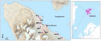 Map of Svalbard, High Arctic Samples