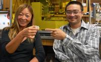Prof. Amy Shen and Ph.D. student Hsieh-Fu Tsai, OIST
