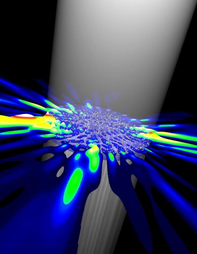 Artist's Rendering of a Random Laser