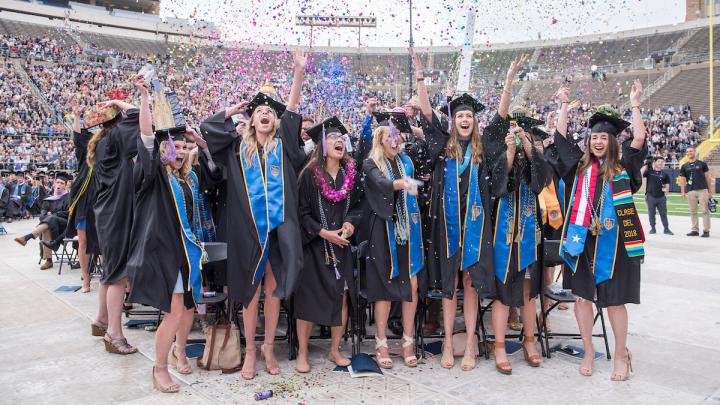 University of Notre Dame Commencement Ceremony.