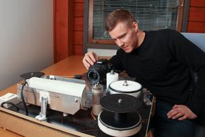 Otto Kärhä digitising old recordings of past solar storms