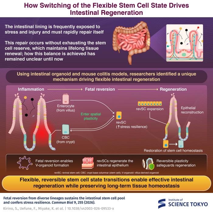 How Switching of Flexible Stem Cell States Drives Intestinal Regeneration