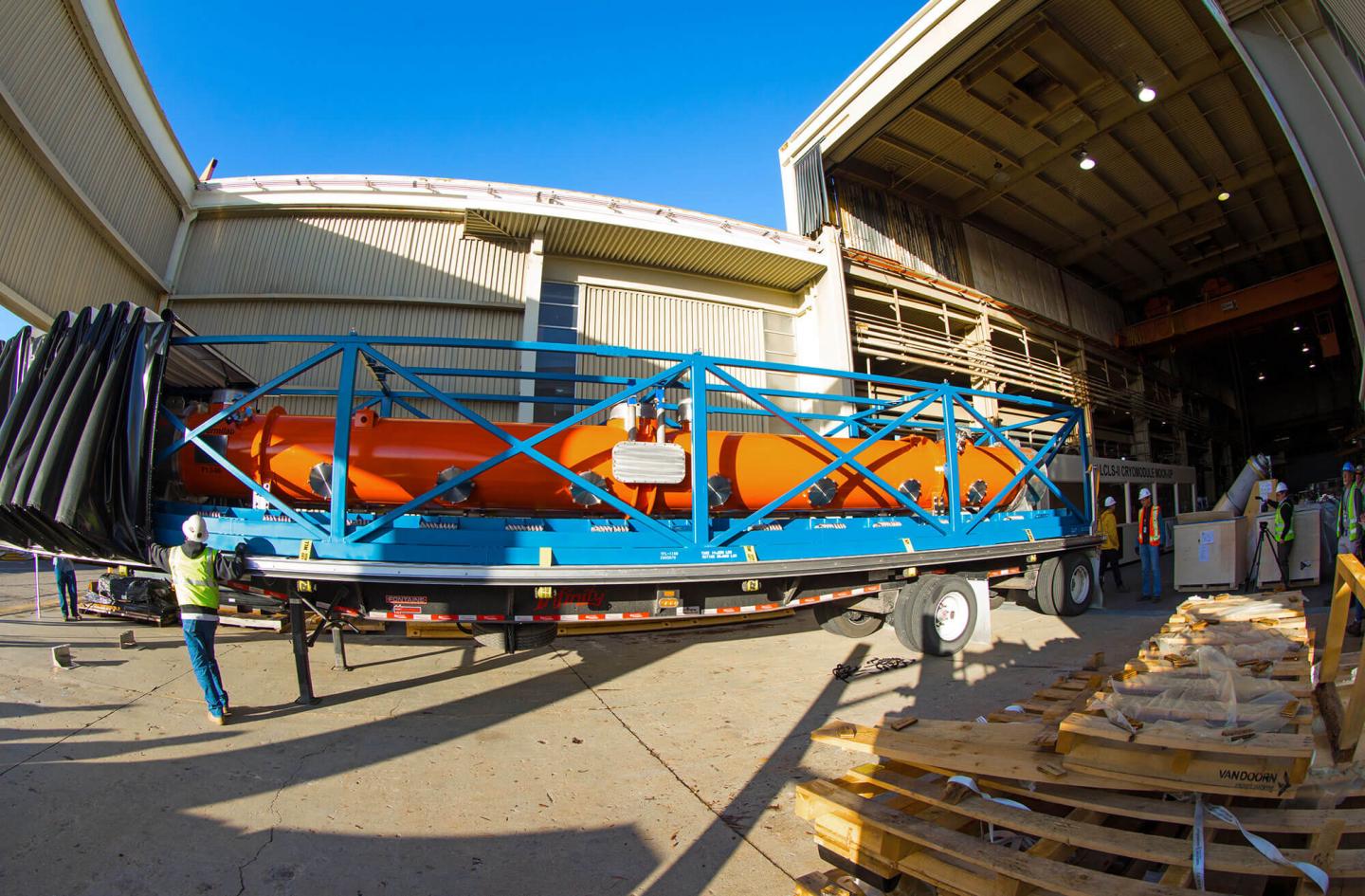 Cryomodule Arrives at SLAC