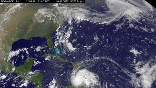 GOES-East Video of Matthew