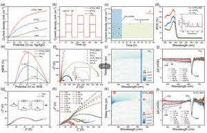 Photoelectrochemical oxygen evolution performance of U/TiO2 NRA photoanode.