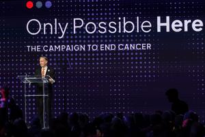 Peter WT Pisters, M.D. speaks at philanthropic campaign public launch event on Nov. 12, 2025