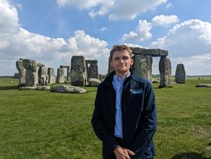 Dr Anthony Clarke at Stonehenge