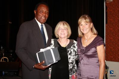 Olympic Champion Rafer Johnson and Wife, Betsy Johnson, with Joyce Brown
